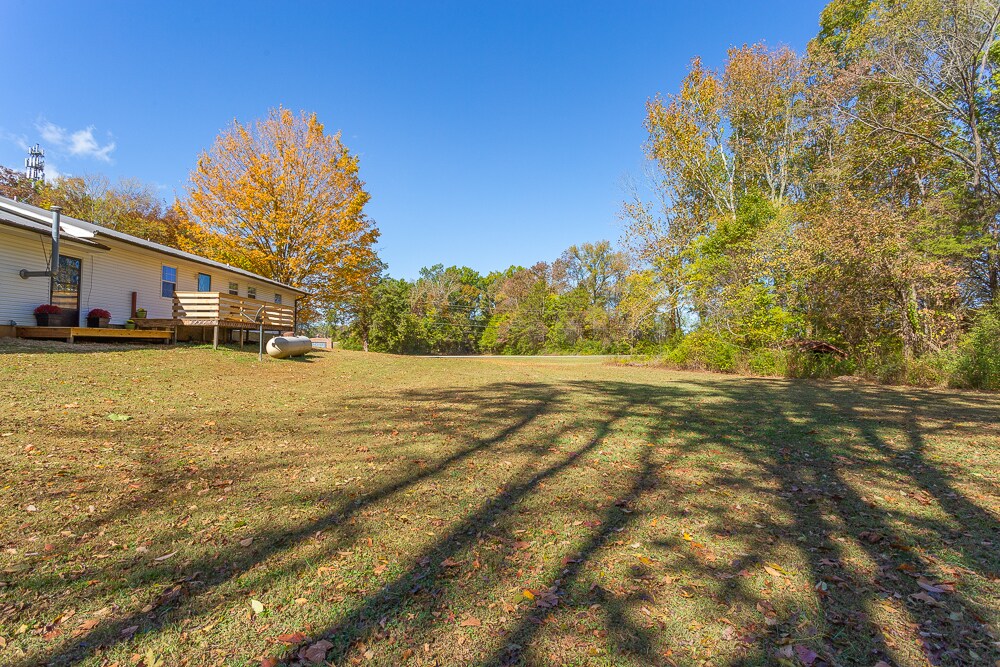 spacious level back yard - 9225 Amos Rd