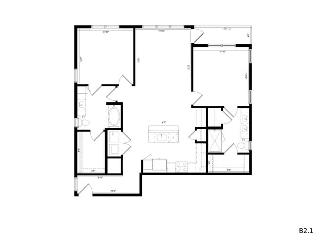 Floorplan - Standard on the River