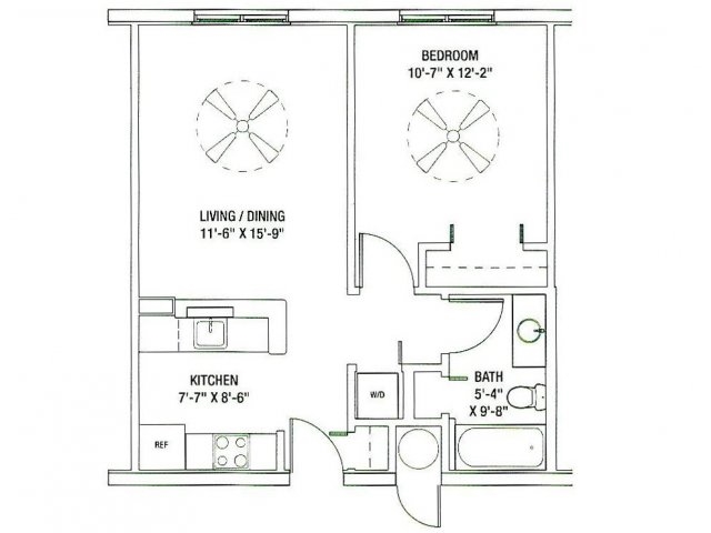 1BR/1BA - Madison View Apartments