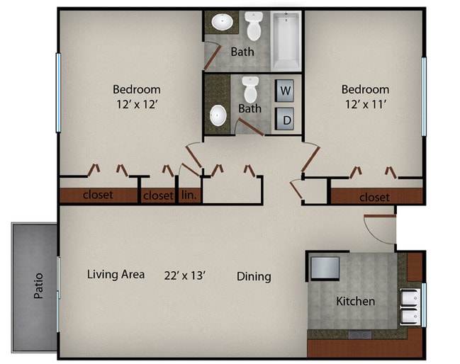 Floorplan - Stonebrook Apartments