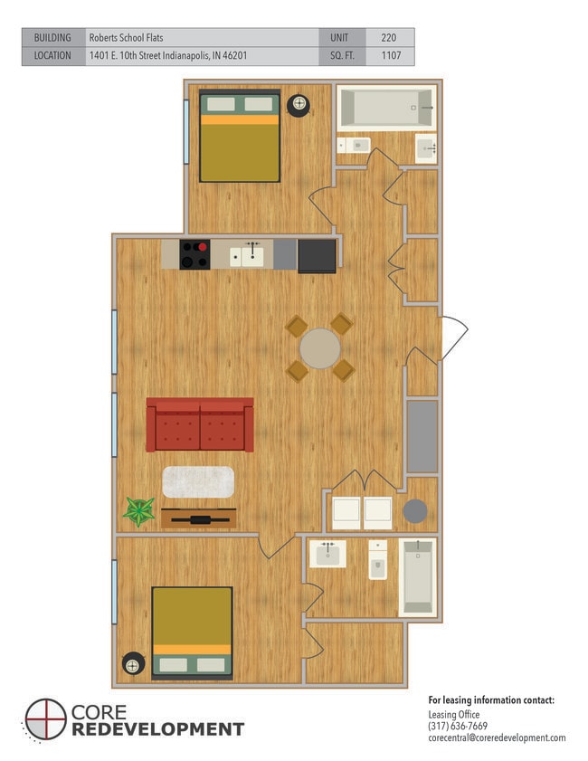 Floorplan - Roberts School Flats