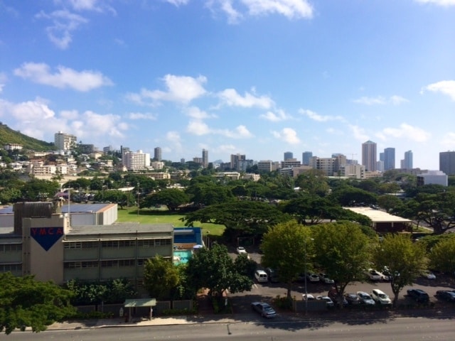 Unobstructed views, with the YMCA, Safeway and Longs right next door. - 1511 Nuuanu Ave