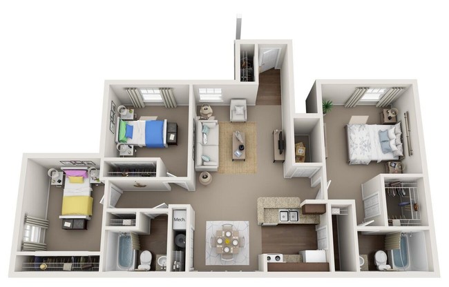 Floorplan - Silver Creek Apartments