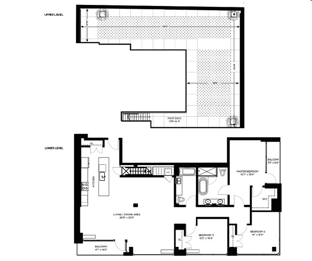 3BR/2BA - Henry Street Condominiums