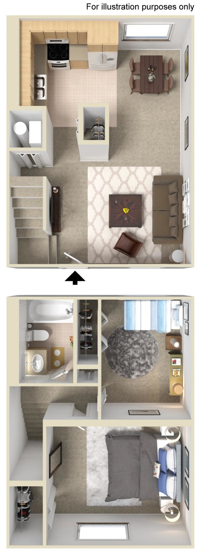 Floorplan - Carriage House Apartments & Townhomes