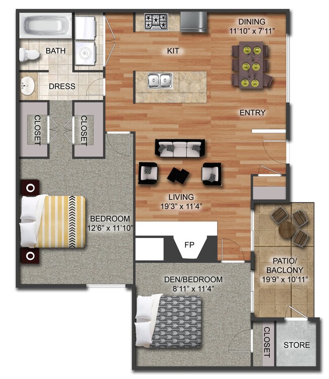 Floorplan - Ashton Apartments