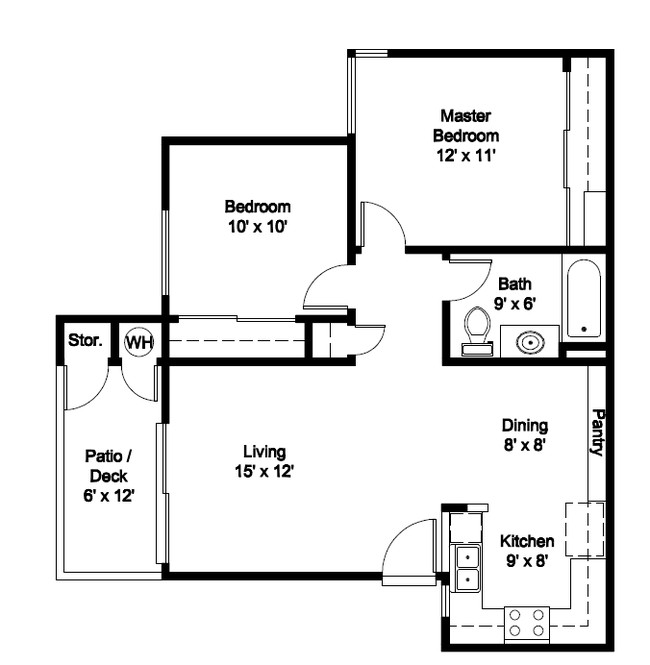 2BR/1BA - Estancia Apartment Homes