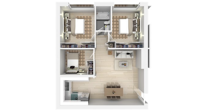 Floorplan - Trailhead Apartments at Tam Junction