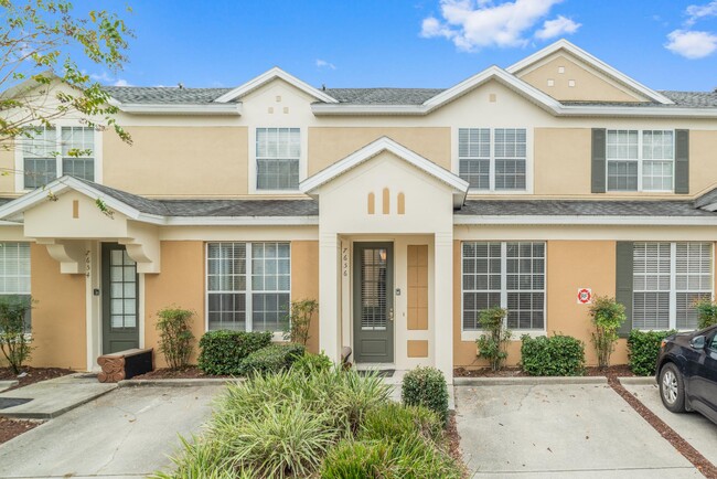 private entrance to by-level townhome - 7663 Sir Kaufmann Ct