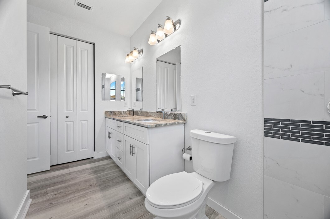 Large closet in primary bath for additional storage - 26382 Explorer Rd