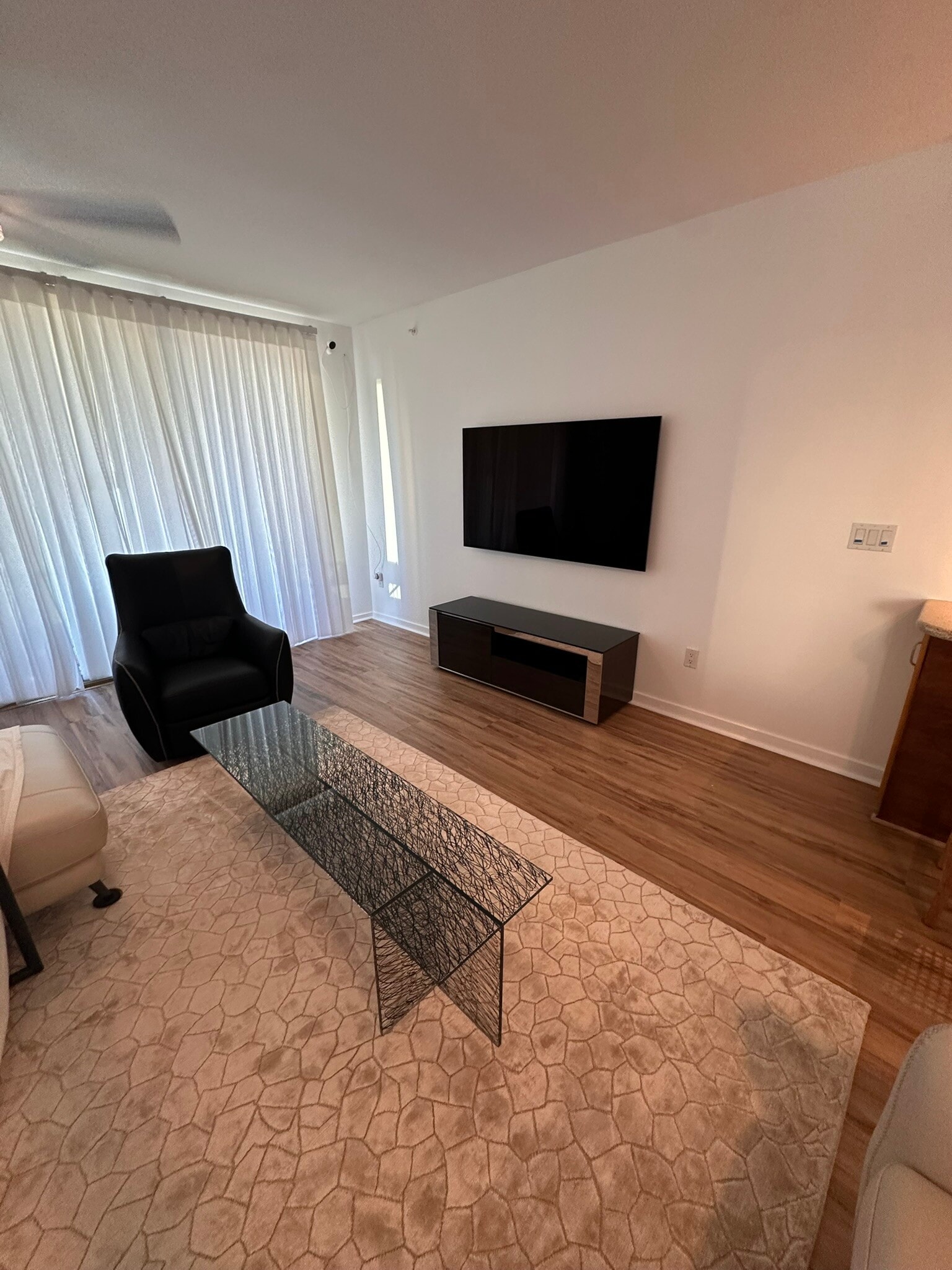 New floors - furniture for staging - 421 Olohana St