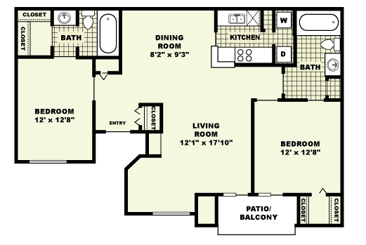 2BR/2BA - Harbor Club