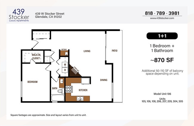 Floorplan - 439 W Stocker Luxury Living