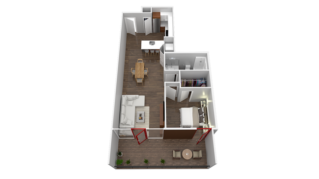 Floorplan - Flow Eastlake Apartments