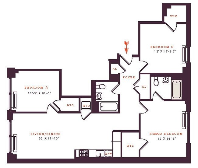 Floorplan - The Nathaniel