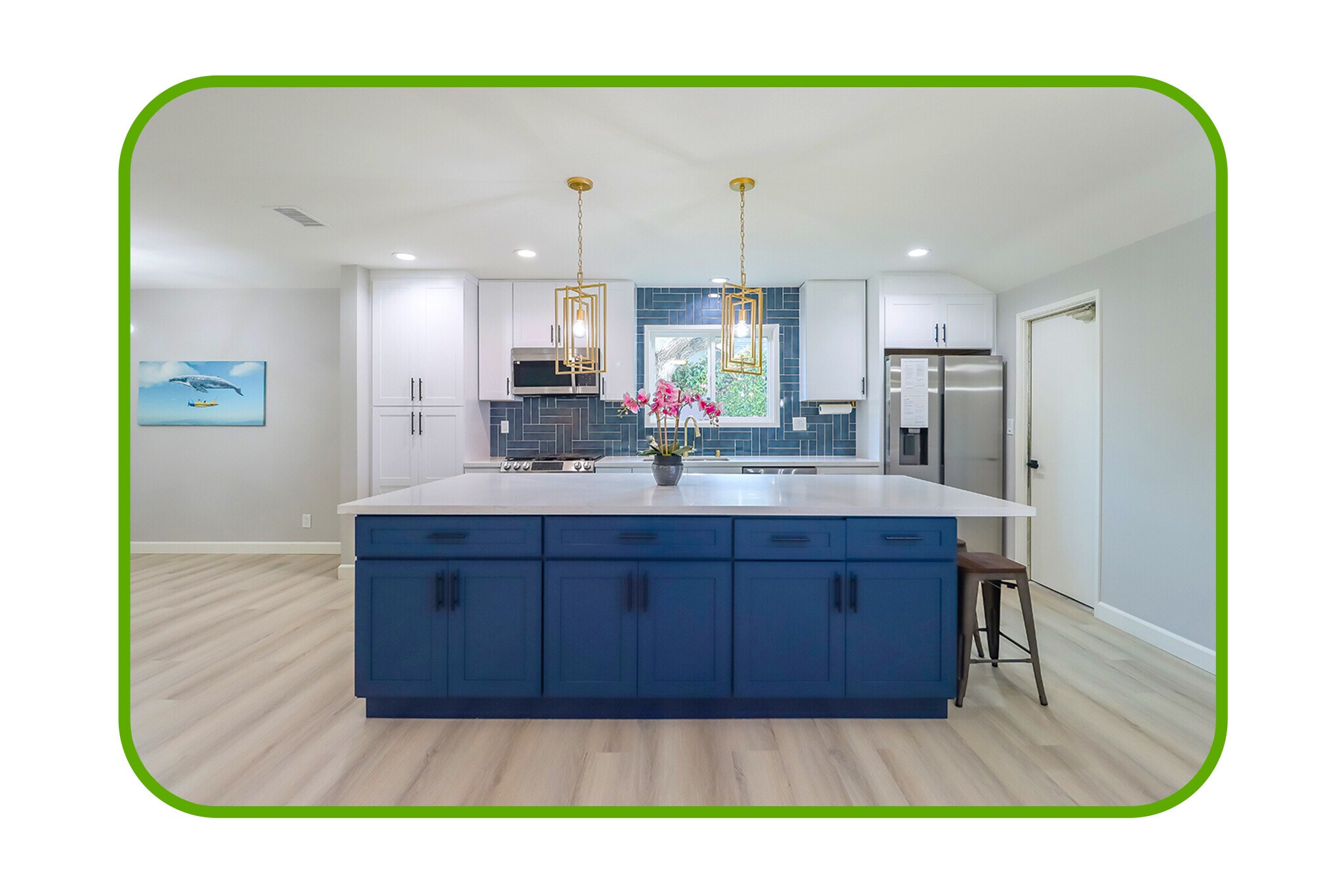 full kitchen island - 22306 Hart St