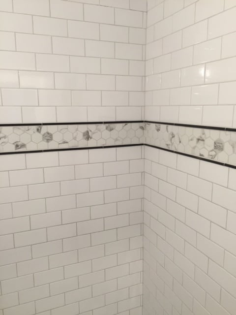 Shower stall detail - 444 Bedford Street