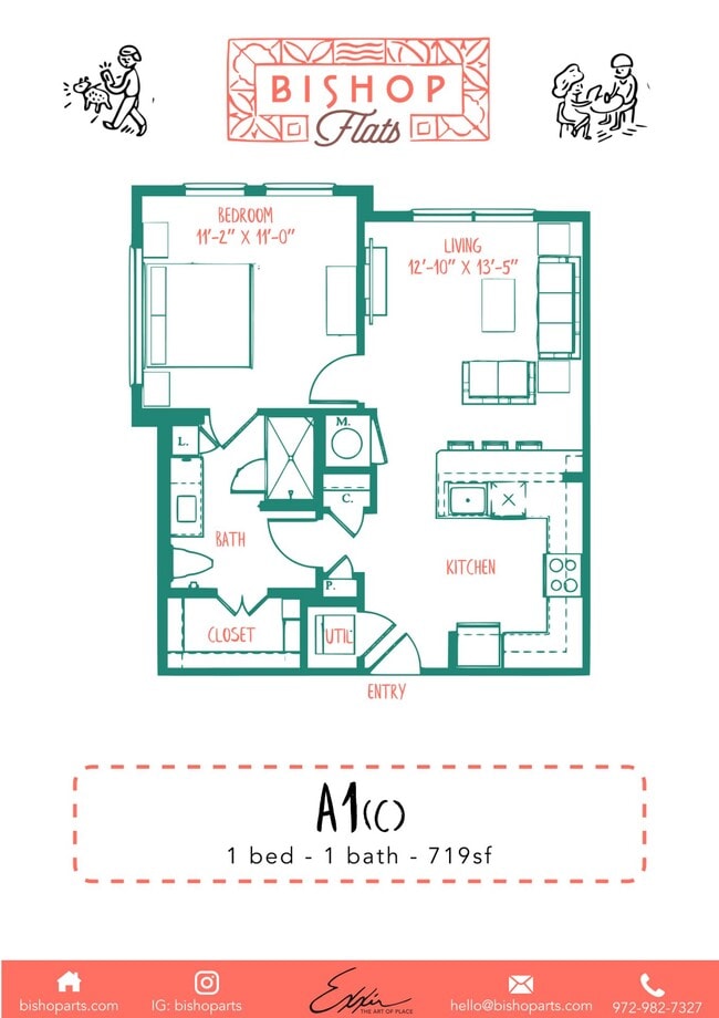 Floorplan - Bishop Flats