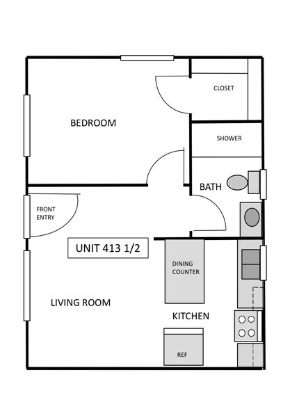 Floor Plan - 413 W 53rd St