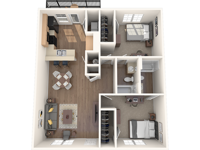 2 Bedroom Flat - Wildwood Baton Rouge