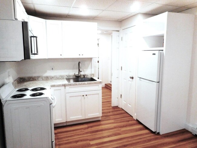 kitchen including closet & fridge - 157 Hamilton St