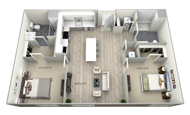 Floorplan - 735 Truman Apartments