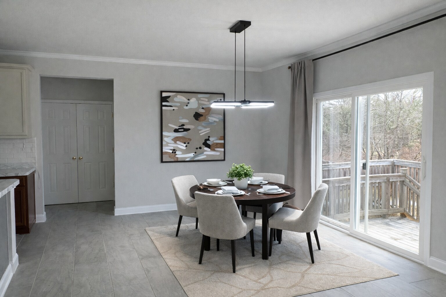 Breakfast nook which leads to fenced backyard and patio - 429 Indigo Ridge Dr