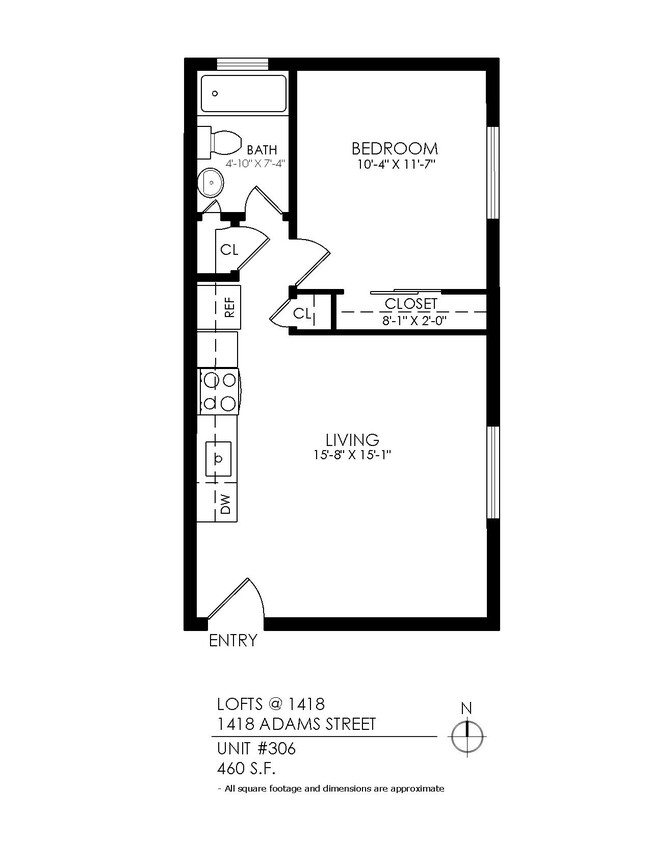 Floorplan - Lofts @ 1418