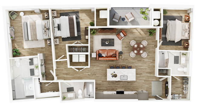Floorplan - The Seventeen Hundred on East