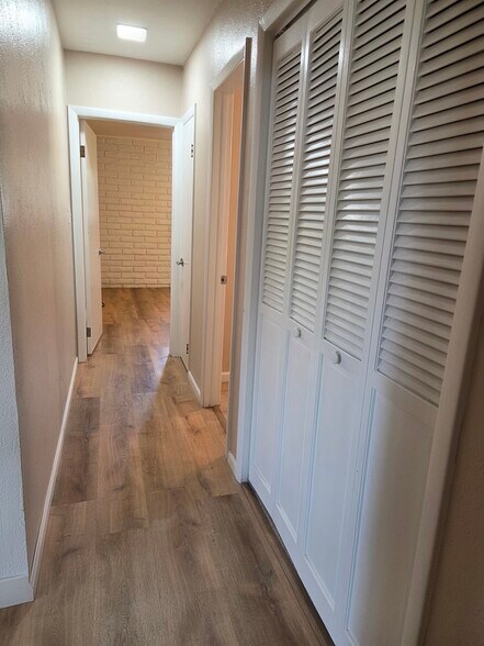 Hallway with furnace and hot water heater closet - 610 N Orchard Ave