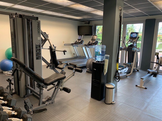 New-Fitness center with view - 9100 W Bay Harbor Dr