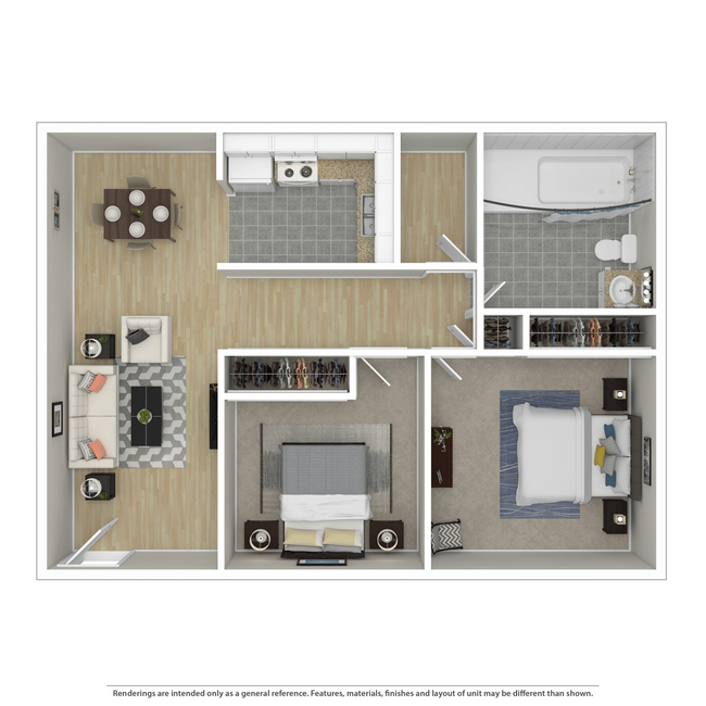 Floorplan - Oak Grove Village Apartments