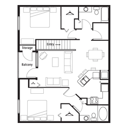 2BR Grand Overlook (2nd Level) - Springs at Palma Sola Apartments