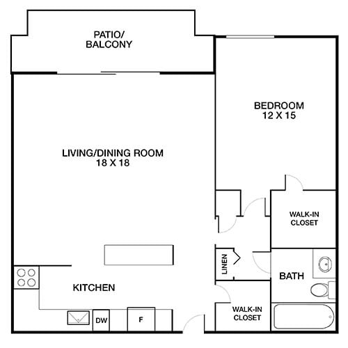 Floorplan - Yorktown Apartments