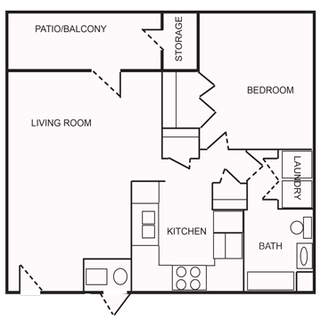 Floorplan - Willow Manor Senior Apartments