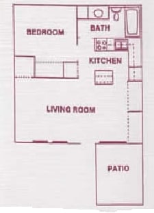 1BR/1BA - La Colonia
