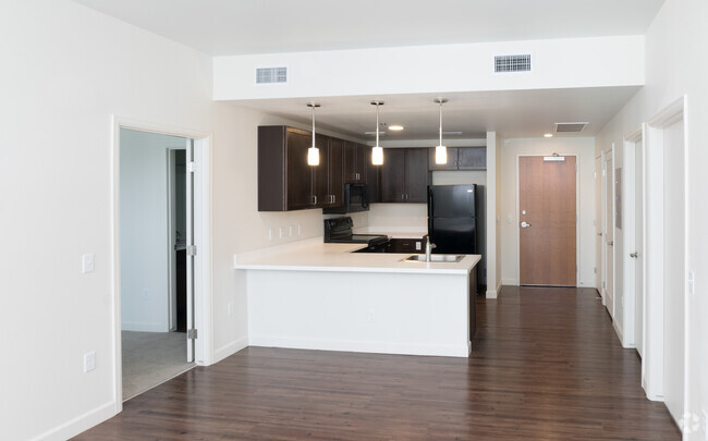 Kitchen  & Living Room - Ash Street Apartments