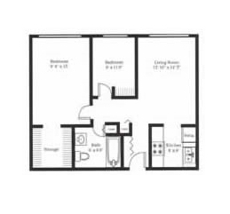 2BR/1BA - Luther Place Apartment Homes