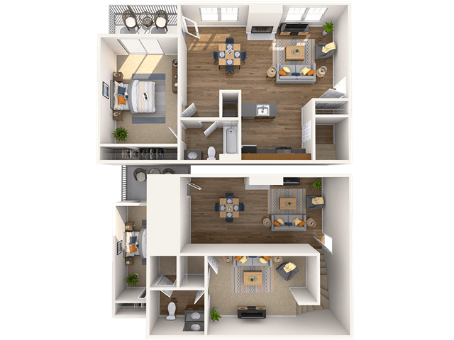 Floorplan - Abbotts Run Apartment Homes