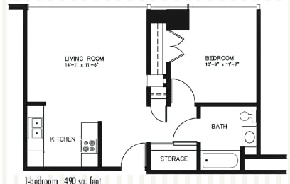 Floorplan - Crossroads House Apartments