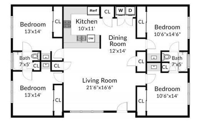 Building Photo - 4X2 Condo Less than $900/Bedroom for August