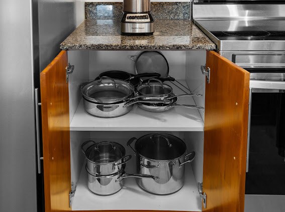 Stainless steel Cuisinart pots and pans - 1200 Brickell Bay Dr