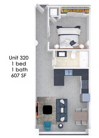 Floorplan - Fording Flats - All Utilities Included