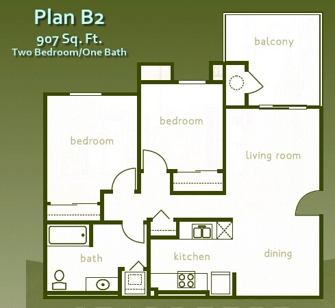 Plan B2 - Seabreeze Apartments
