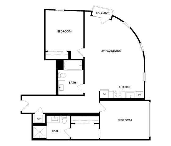 Floorplan - Mariposa on 3rd