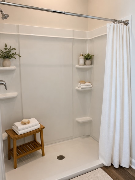 Master Shower Staged - 431 Falling Leaf Loop