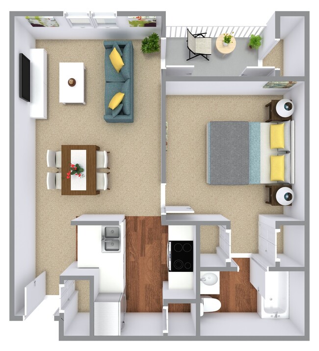 Floorplan - Bayview Apartment Homes