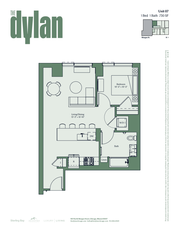 Floorplan - The Dylan Chicago