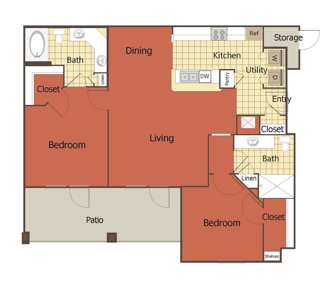 Floorplan - eaves Twin Creeks
