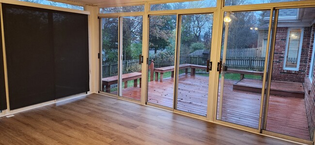 Sunroom to deck - 4108 Saratoga Woods Dr